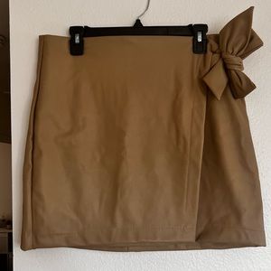 And Now This Pleather Mini Skirt